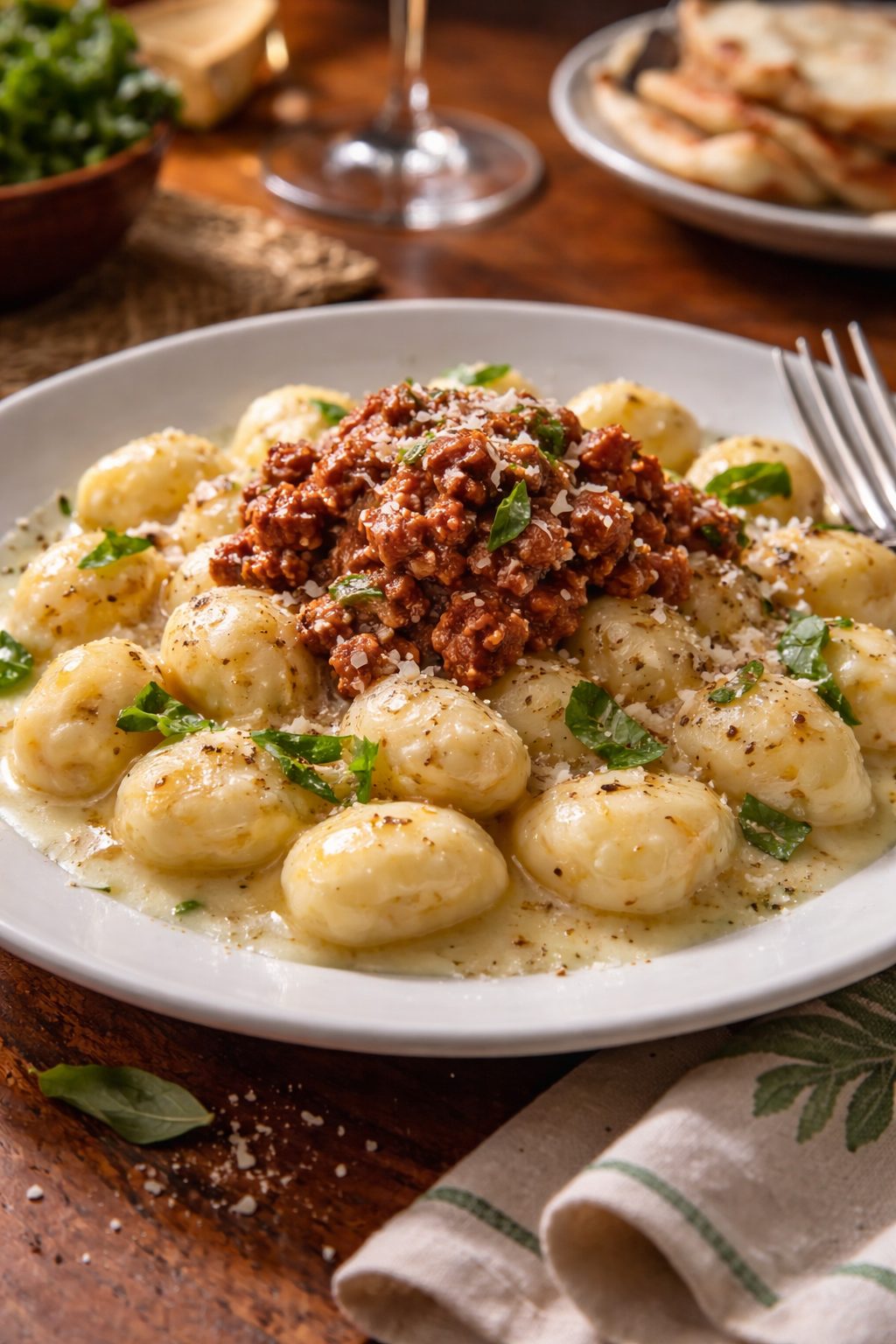 Homemade potato gnocchi