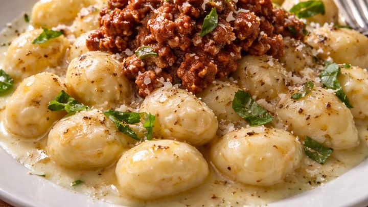 Homemade potato gnocchi