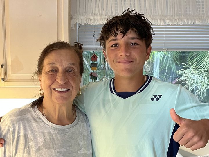 Nonna and her tennis star
